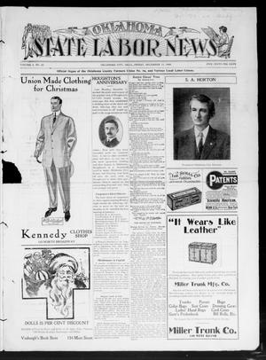 Oklahoma State Labor News (Oklahoma City, Okla.), Vol. 3, No. 30, Ed. 1 Friday, December 11, 1908