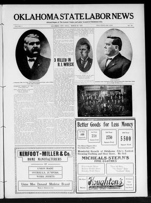 Oklahoma State Labor News (Oklahoma City, Okla.), Vol. 1, No. 48, Ed. 2 Friday, March 29, 1907