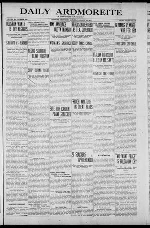 Daily Ardmoreite (Ardmore, Okla.), Vol. 24, No. 288, Ed. 1 Saturday, August 25, 1917