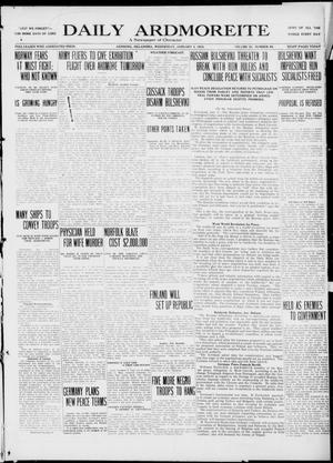 Daily Ardmoreite (Ardmore, Okla.), Vol. 25, No. 89, Ed. 1 Wednesday, January 2, 1918