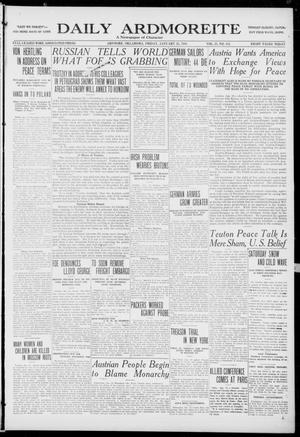 Daily Ardmoreite (Ardmore, Okla.), Vol. 25, No. 112, Ed. 1 Friday, January 25, 1918