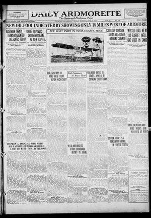 Daily Ardmoreite (Ardmore, Okla.), Vol. 26, No. 219, Ed. 1 Tuesday, June 3, 1919