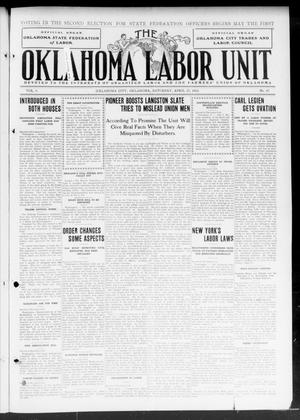 The Oklahoma Labor Unit (Oklahoma City, Okla.), Vol. 4, No. 47, Ed. 1 Saturday, April 27, 1912