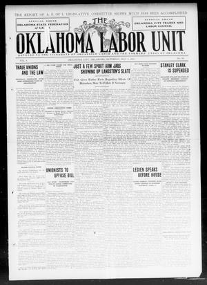 The Oklahoma Labor Unit (Oklahoma City, Okla.), Vol. 4, No. 48, Ed. 1 Saturday, May 4, 1912
