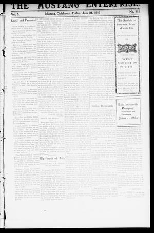 The Mustang Enterprise (Mustang, Okla.), Vol. 5, No. 311, Ed. 1 Friday, June 24, 1910