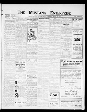 The Mustang Enterprise (Oklahoma [Mustang], Okla.), Vol. 8, No. 17, Ed. 1 Thursday, April 11, 1912
