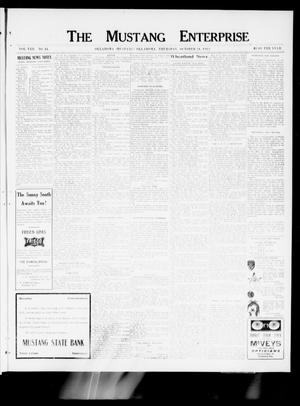 The Mustang Enterprise (Oklahoma [Mustang], Okla.), Vol. 8, No. 44, Ed. 1 Thursday, October 24, 1912