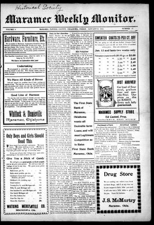 Maramec Weekly Monitor. (Maramec, Okla.), Vol. 9, No. 21, Ed. 1 Friday, January 19, 1912