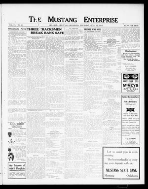 The Mustang Enterprise (Oklahoma [Mustang], Okla.), Vol. 9, No. 25, Ed. 1 Thursday, June 12, 1913