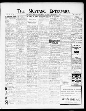 The Mustang Enterprise (Oklahoma [Mustang], Okla.), Vol. 9, No. 38, Ed. 1 Thursday, September 11, 1913