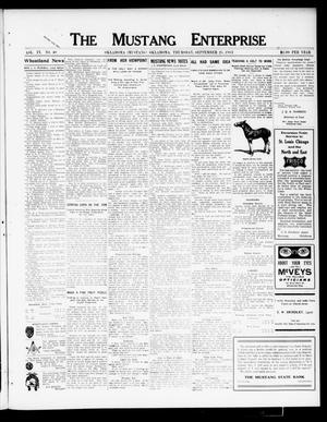 The Mustang Enterprise (Oklahoma [Mustang], Okla.), Vol. 9, No. 40, Ed. 1 Thursday, September 25, 1913