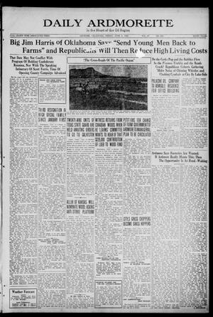 Daily Ardmoreite (Ardmore, Okla.), Vol. 27, No. 204, Ed. 1 Friday, June 4, 1920