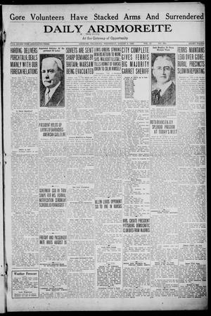 Daily Ardmoreite (Ardmore, Okla.), Vol. 27, No. 256, Ed. 1 Wednesday, August 4, 1920