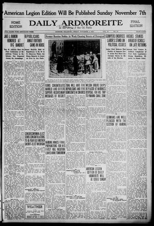 Daily Ardmoreite (Ardmore, Okla.), Vol. 28, No. 25, Ed. 1 Friday, November 5, 1920