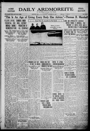 Daily Ardmoreite (Ardmore, Okla.), Vol. 28, No. 36, Ed. 1 Thursday, November 18, 1920