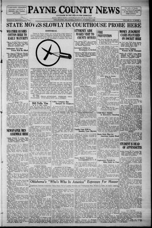 Payne County News (Stillwater, Okla.), Vol. 37, No. 7, Ed. 1 Tuesday, October 9, 1928