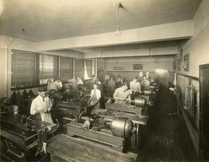 Primary view of object titled 'Central High School Metal Works Class'.