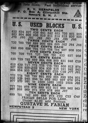 U.S. Used Blocks Sign