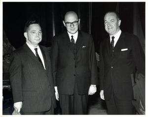 Carl Albert, Dr. Arturo Mor Roigand, and Rep. William T. Cahill