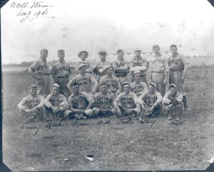 Primary view of object titled 'Ponca City and 101 Ranch Bliss Baseball Teams'.