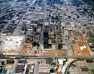 Aerial of Downtown Oklahoma City, OK