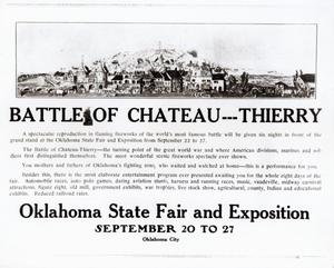 State Advertisement for the Battle of Chateau-Thierry Fireworks Show