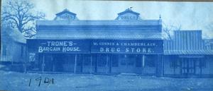Trone's Bargain House and McGinnis and Chamberlain Drug Store