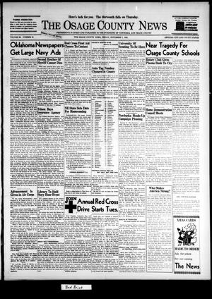 The Osage County News (Pawhuska, Okla.), Vol. 29, No. 51, Ed. 1 Friday, November 7, 1941