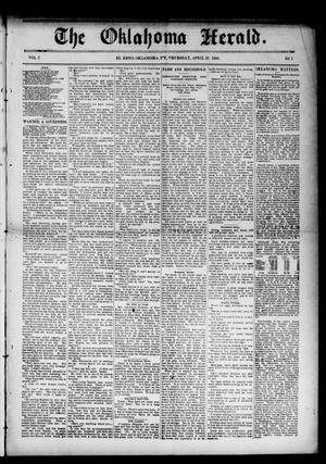 The Oklahoma Herald. (El Reno, Okla. Terr.), Vol. 5, No. 1, Ed. 1 Thursday, April 27, 1893