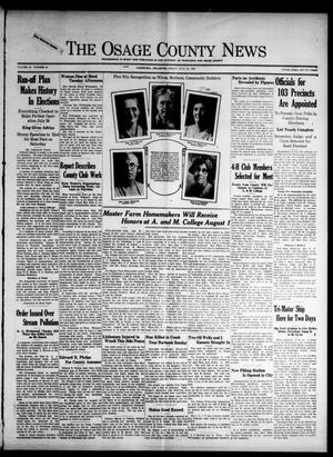 The Osage County News (Pawhuska, Okla.), Vol. 18, No. 49, Ed. 1 Friday, July 25, 1930