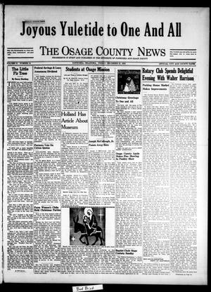 The Osage County News (Pawhuska, Okla.), Vol. 27, No. 12, Ed. 1 Friday, December 23, 1938