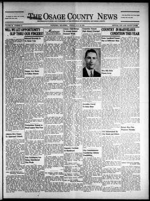 The Osage County News (Pawhuska, Okla.), Vol. 26, No. 43, Ed. 1 Friday, July 29, 1938