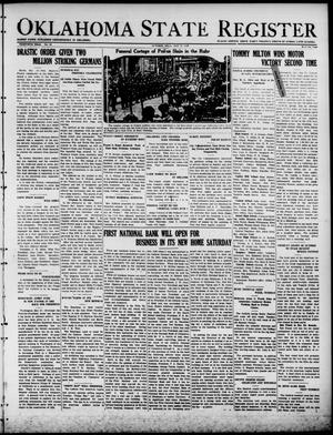 Oklahoma State Register (Guthrie, Okla.), Vol. 30, No. 36, Ed. 1 Thursday, May 31, 1923