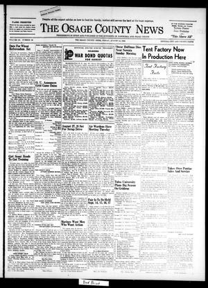 The Osage County News (Pawhuska, Okla.), Vol. 30, No. 39, Ed. 1 Friday, August 14, 1942