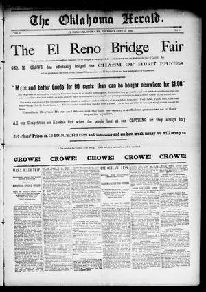 The Oklahoma Herald. (El Reno, Okla. Terr.), Vol. 5, No. 8, Ed. 1 Thursday, June 15, 1893