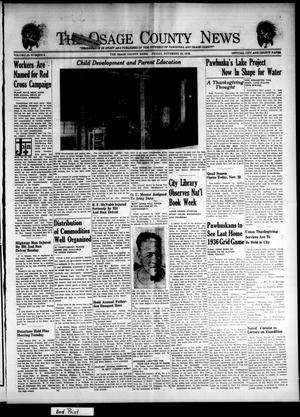 The Osage County News (Pawhuska, Okla.), Vol. 25, No. 8, Ed. 1 Friday, November 20, 1936