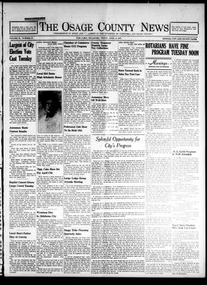 The Osage County News (Pawhuska, Okla.), Vol. 25, No. 27, Ed. 1 Friday, April 9, 1937