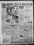 Thumbnail image of item number 1 in: 'Oklahoma State Register (Guthrie, Okla.), Vol. 35, No. 8, Ed. 1 Thursday, June 17, 1926'.