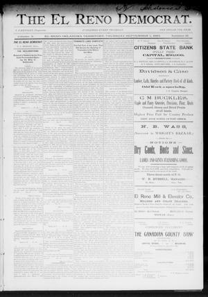 The El Reno Democrat. (El Reno, Okla. Terr.), Vol. 3, No. 31, Ed. 1 Thursday, September 7, 1893