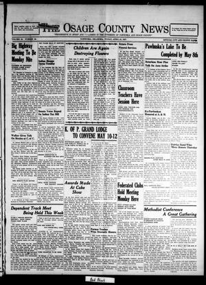The Osage County News (Pawhuska, Okla.), Vol. 25, No. 29, Ed. 1 Friday, April 23, 1937