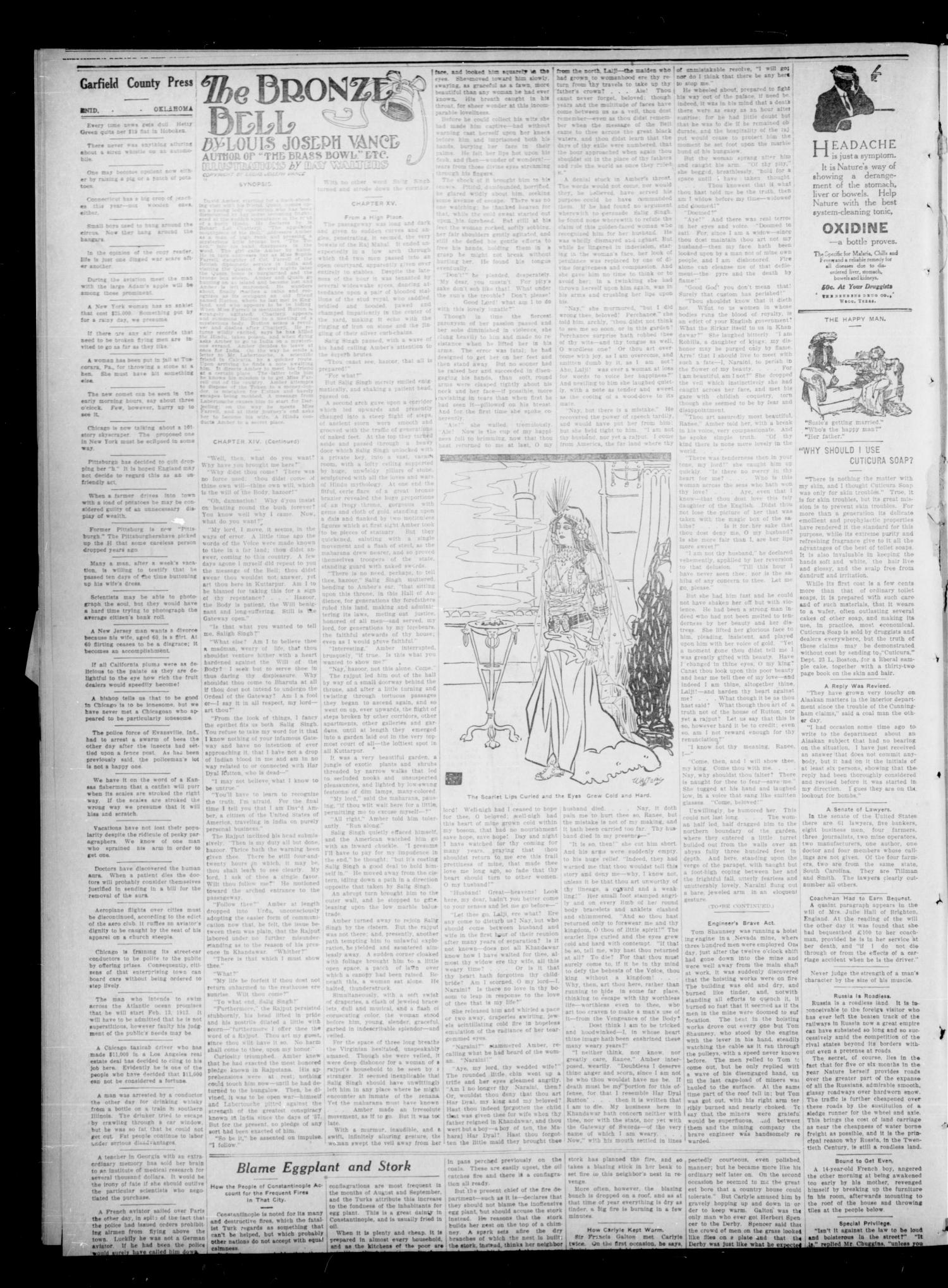 Garfield County Press. And Enid Wave-Democrat (Enid, Okla.), Vol. 17, No. 43, Ed. 1 Thursday, September 28, 1911
                                                
                                                    [Sequence #]: 2 of 8
                                                