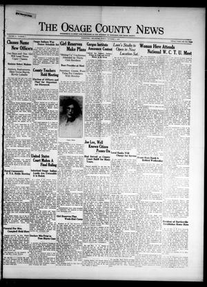 The Osage County News (Pawhuska, Okla.), Vol. 18, No. 7, Ed. 1 Friday, October 4, 1929