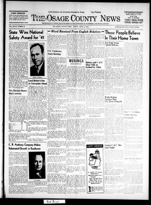The Osage County News (Pawhuska, Okla.), Vol. 30, No. 21, Ed. 1 Friday, April 10, 1942