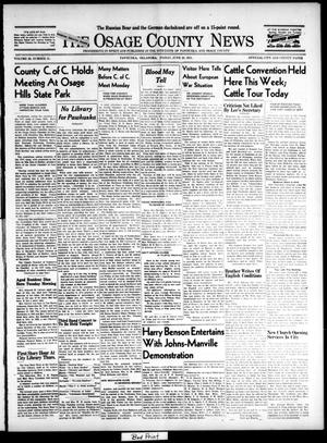 The Osage County News (Pawhuska, Okla.), Vol. 29, No. 31, Ed. 1 Friday, June 20, 1941