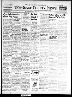 The Osage County News (Pawhuska, Okla.), Vol. 30, No. 20, Ed. 1 Friday, April 3, 1942