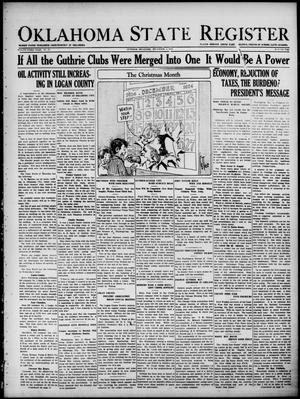 Oklahoma State Register (Guthrie, Okla.), Vol. 33, No. 31, Ed. 1 Thursday, December 4, 1924