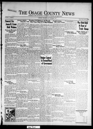 The Osage County News (Pawhuska, Okla.), Vol. 19, No. 15, Ed. 1 Friday, December 5, 1930
