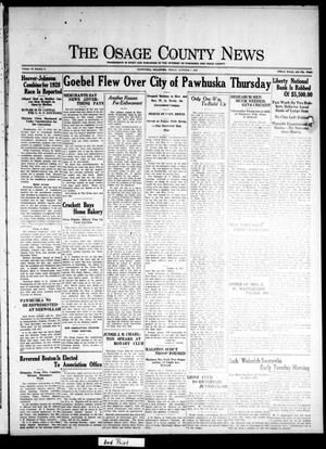 The Osage County News (Pawhuska, Okla.), Vol. 16, No. 8, Ed. 1 Friday, October 7, 1927