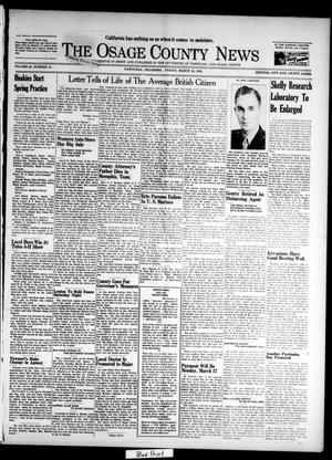 The Osage County News (Pawhuska, Okla.), Vol. 29, No. 18, Ed. 1 Friday, March 14, 1941