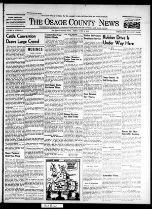 The Osage County News (Pawhuska, Okla.), Vol. 30, No. 31, Ed. 1 Friday, June 19, 1942